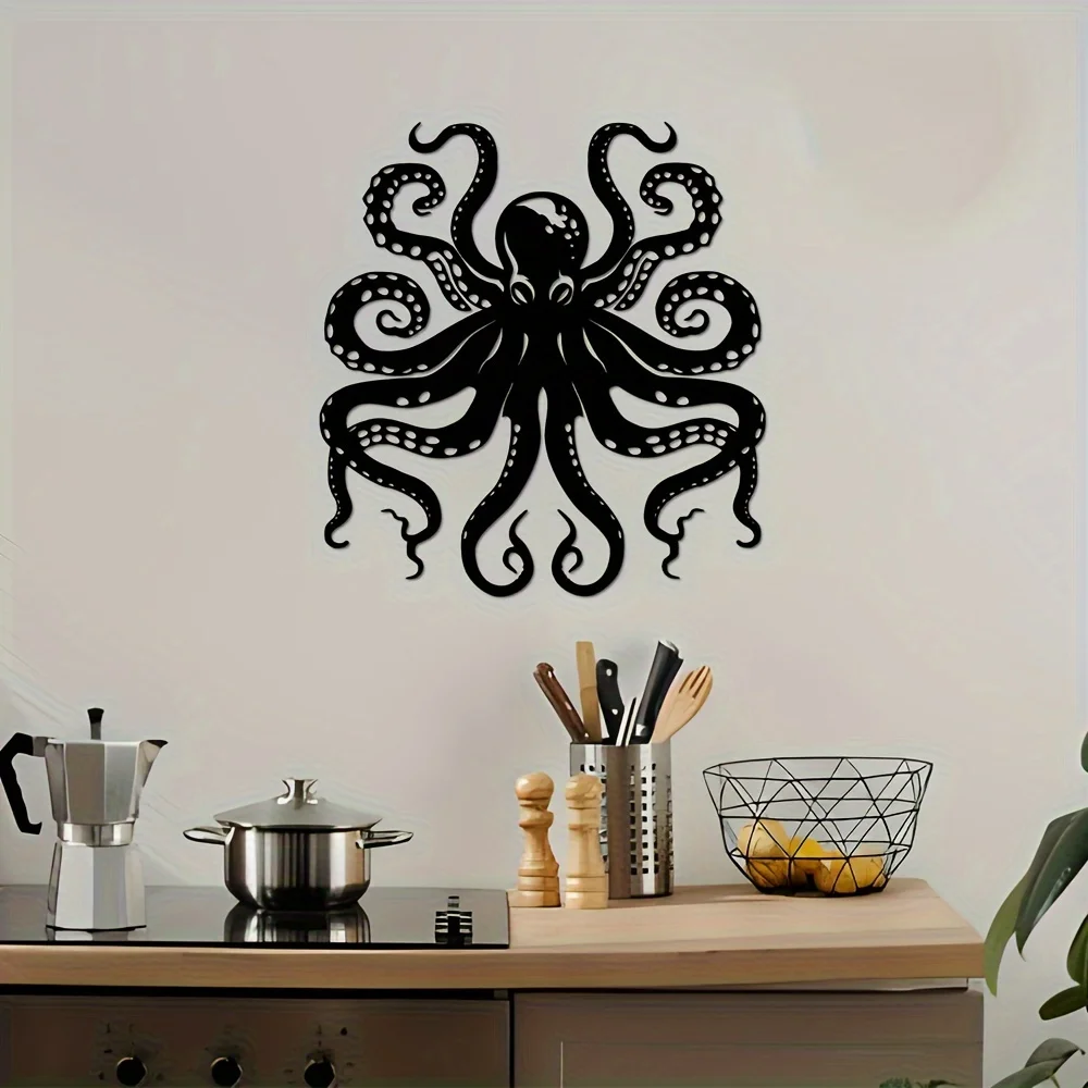 【2D Płaski】Metalowy Ośmiornica – Home Decor Garden Ideas recenzja i cena