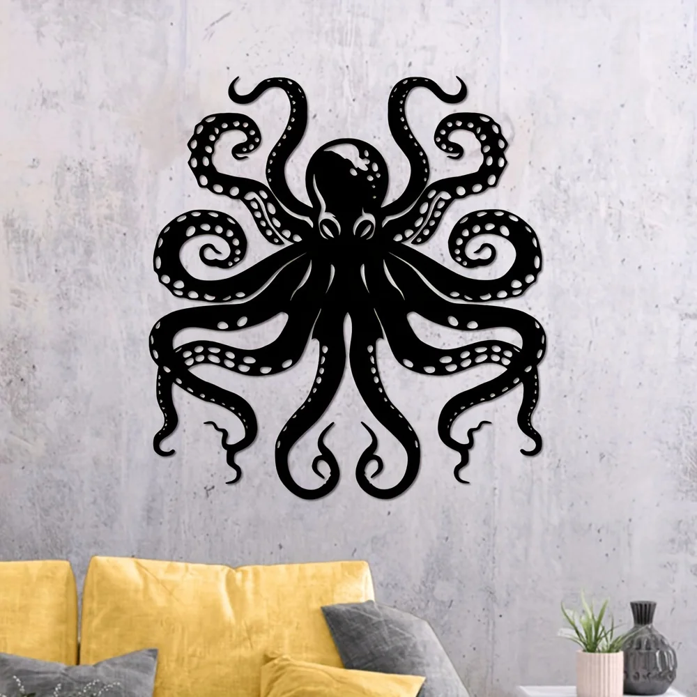 【2D Płaski】Metalowy Ośmiornica – Home Decor Garden Ideas recenzja i cena