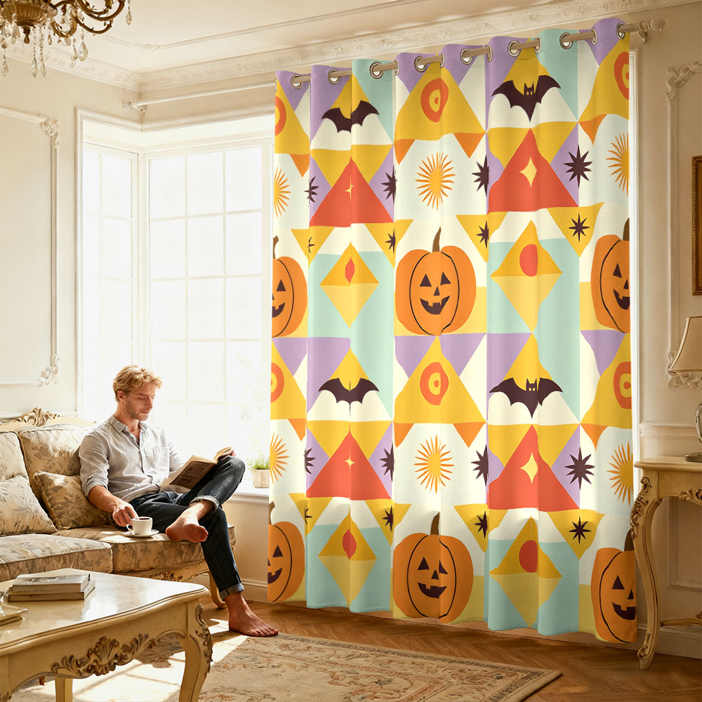 1 szt. Halloweenowa zasłona z  – Home Decor Curtains recenzja i cena