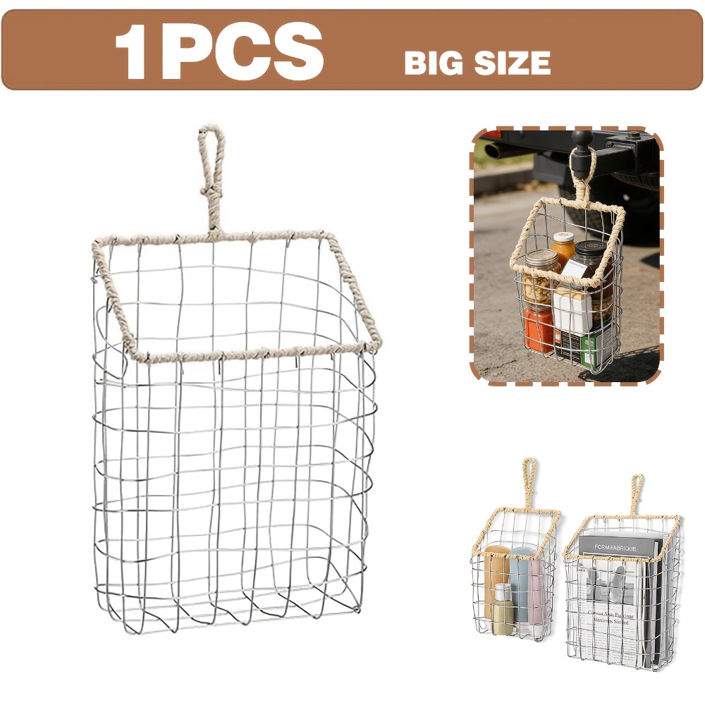 Rustykalny pleciony kosz wiszą – Woven Wall Basket recenzja i cena