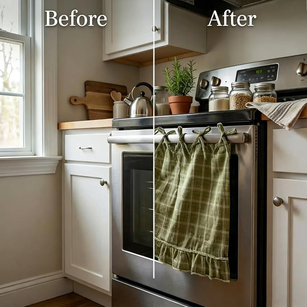 Ozdobna spódnica do piekarnika – Home Decor Curtains recenzja i cena