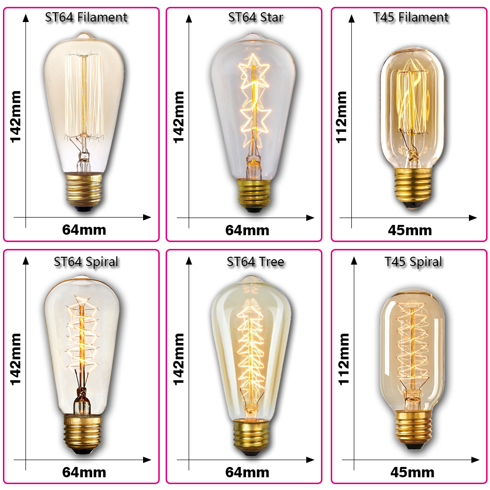 Żarówka Retro Edison E27 40W 2 – Home Decor Retro recenzja i cena