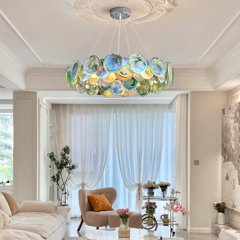 Żyrandol Murano Różowe Szkło F – Hanging Moon Lamp recenzja i cena