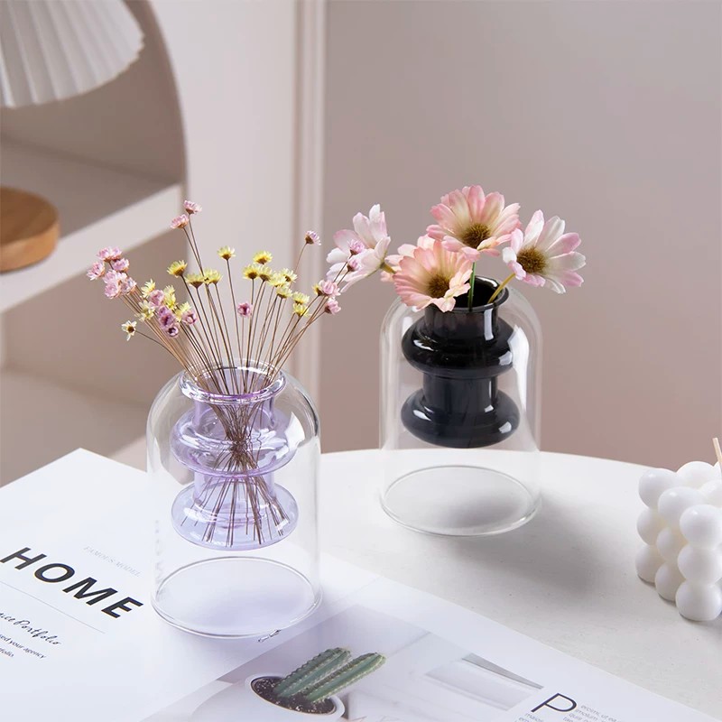 Nordycki dwuwarstwowy wazon z  – Glass Vase Nordic recenzja i cena