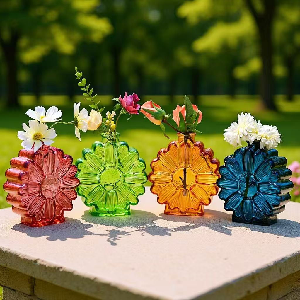 Prosty wazon z witrażowym efek – Glass Vase Nordic recenzja i cena